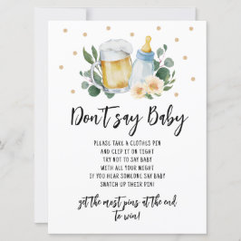 Baby brütet Grüne nicht Baby Game Einladung