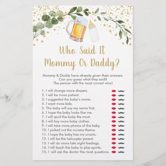 Baby brütet Grünpflanzen, die gesagt haben, es sei (Vorderseite)