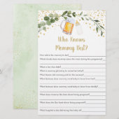 Baby brütet Grünpflanzen, die Mama das beste Spiel (Vorne/Hinten)