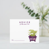 Baby brütet Halloween-Ratschläge für MOMY Card (Stehend Vorderseite)