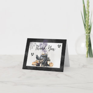 Baby brütet Hexe Cauldron Babydusche Dankeskarte