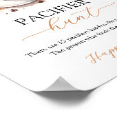 Baby brütet Kaffee Schnuller Jagd Spiel Schild (Ecke)