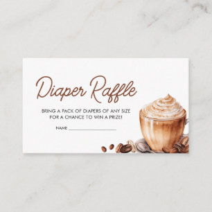 Baby brütet Kaffeebohnen-Windeln Begleitkarte