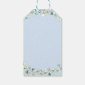 Baby brütet Kaffeegeniefer Babydusche Geschenkanhänger (Rückseite)