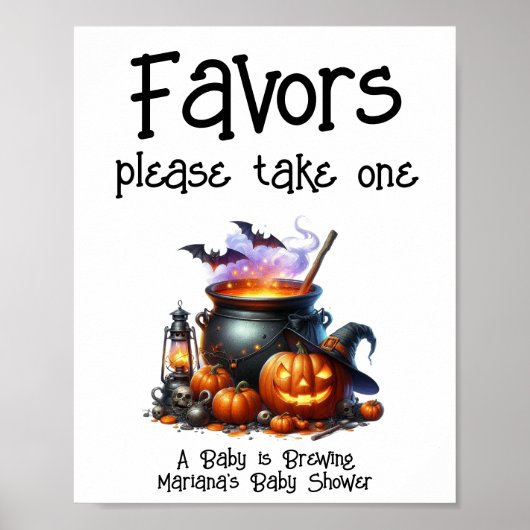 Baby brütet neutrale Babyduschfavoriten Schild (Vorne)