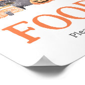 Baby brütet Orange Halloween Food Poster (Ecke)