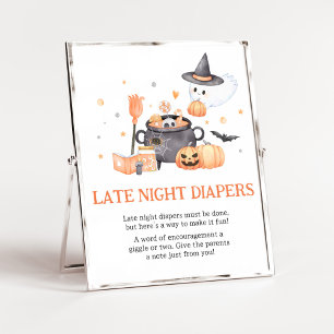Baby brütet Orange Spätabendtaucher Poster
