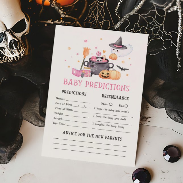 Baby brütet Pink Baby Predictions Game (Baby is Brewing Baby Shower Baby Predictions Game)