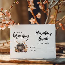 Baby brütet raten, wie viele | Babyparty Begleitkarte