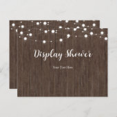 Baby brütet rustikale Babyduschkarte Einladungspostkarte (Vorne/Hinten)