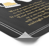 "Baby brütet" Windeln Poster (Ecke)