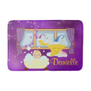 Baby Bubble Bath Lila Moon & Stars Badematte