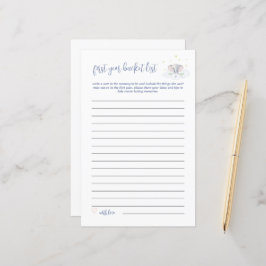 Baby Bucket List Spiel Elephant Baby Showblau