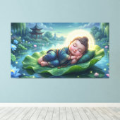 Baby Buddha Leinwanddruck (Insitu (Holzboden))