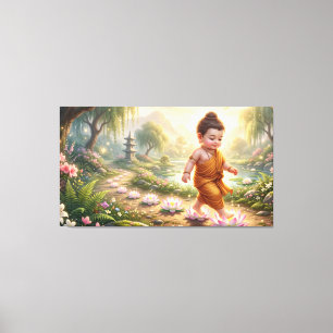 Baby Buddha Leinwanddruck