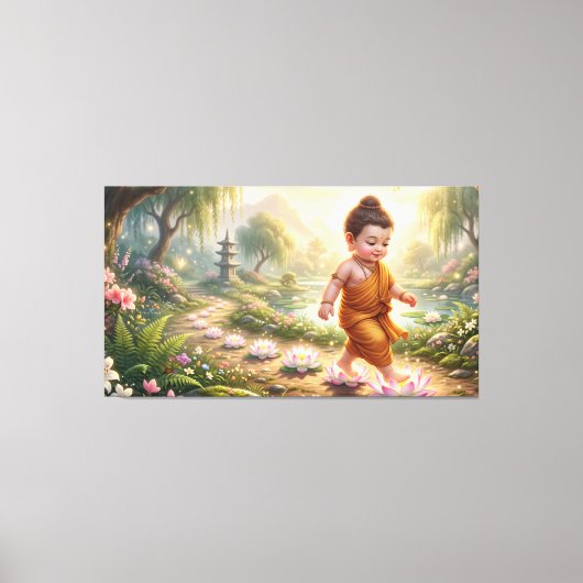 Baby Buddha Leinwanddruck (Vorderseite)