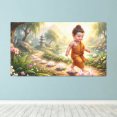 Baby Buddha Leinwanddruck (Insitu (Holzboden))