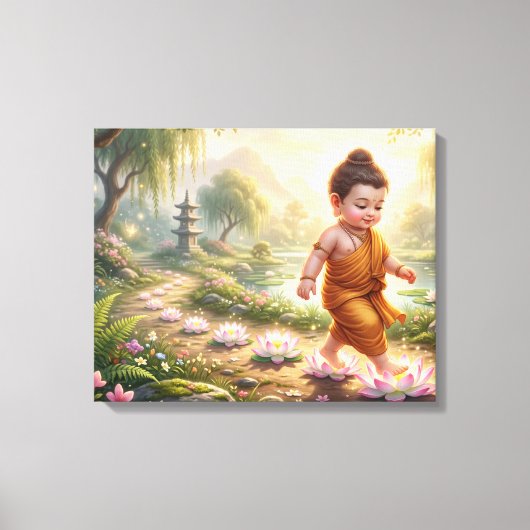 Baby Buddha Leinwanddruck (Vorderseite)