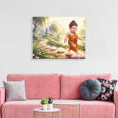 Baby Buddha Leinwanddruck (Insitu (Wohnzimmer))
