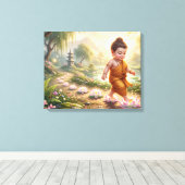 Baby Buddha Leinwanddruck (Insitu (Holzboden))