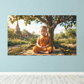 Baby Buddha Leinwanddruck (Insitu (Holzboden))