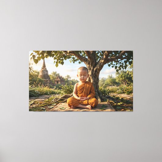 Baby Buddha Leinwanddruck (Vorderseite)