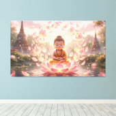 Baby Buddha Leinwanddruck (Insitu (Holzboden))