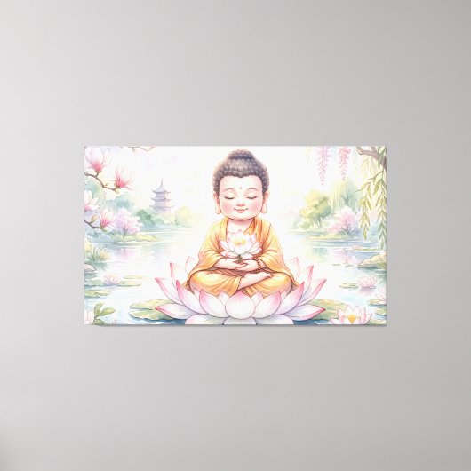 Baby Buddha Leinwanddruck (Vorderseite)