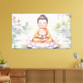 Baby Buddha Leinwanddruck (Insitu (Wohnzimmer))