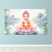 Baby Buddha Leinwanddruck (Insitu (Holzboden))