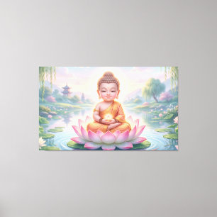 Baby Buddha Leinwanddruck