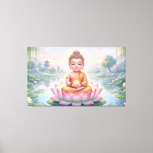 Baby Buddha Leinwanddruck (Vorderseite)