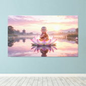 Baby Buddha Leinwanddruck (Insitu (Holzboden))