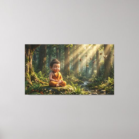 Baby Buddha Leinwanddruck (Vorderseite)