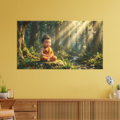 Baby Buddha Leinwanddruck (Insitu (Wohnzimmer))