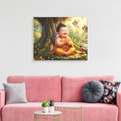 Baby Buddha Leinwanddruck (Insitu (Wohnzimmer))