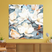BABY BUE UND CREAM MAGNOLIAS LEINWANDDRUCK (Insitu (Wohnzimmer))