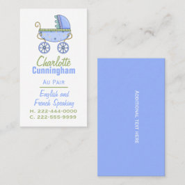 Baby Buggy Au Pair Custom Business Card Visitenkarte