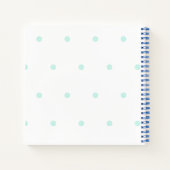 Baby-Buggy für Gingham-Notebook Notizblock (Rückseite)