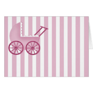 Baby-Buggy-Karte (pink)