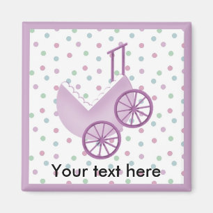 Baby-Buggy-Lavendel-Magnet Magnet