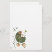 Baby Buggy Stationery Briefpapier (Vorne/Hinten)