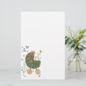 Baby Buggy Stationery Briefpapier (Stehend Vorderseite)