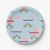 Baby Buggyen Paper Party Plate Boy Pappteller (Vorderseite)
