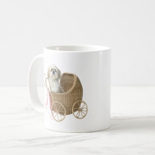 Baby-Buggyhunde Kaffeetasse (Vorderseite Links)
