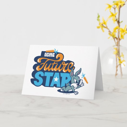 Baby BUGS BUNNY™ - Future Star Karte (Gelbe Blume)