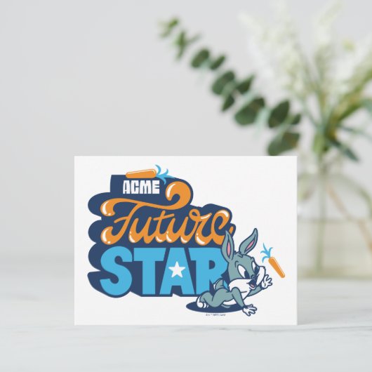Baby BUGS BUNNY™ - Future Star Postkarte (Stehend Vorderseite)