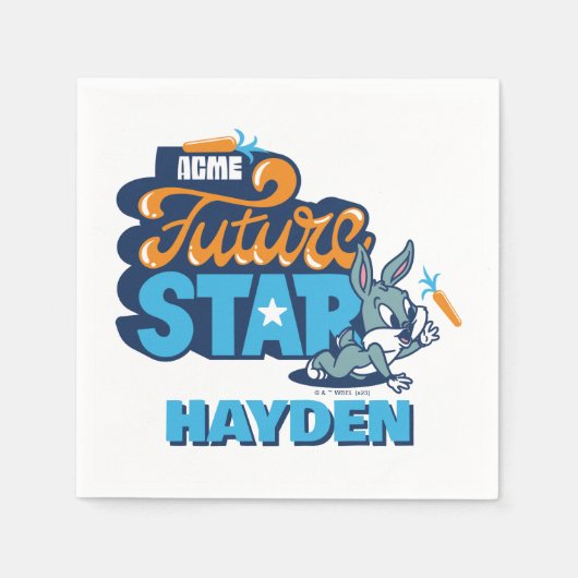 Baby BUGS BUNNY™ - Future Star Serviette (Vorderseite)
