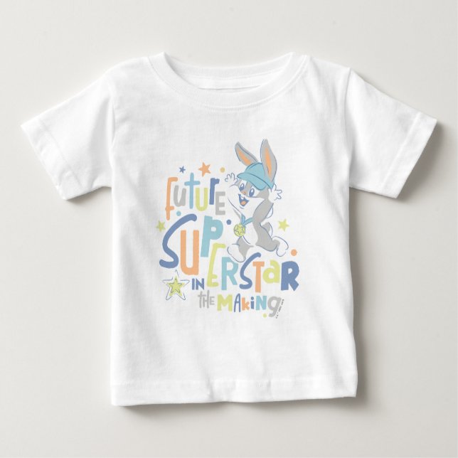 Baby BUGS BUNNY™ Future Superstar im Training Baby T-shirt (Vorderseite)