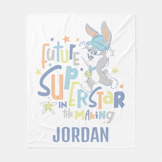 Baby BUGS BUNNY™ Future Superstar im Training Fleecedecke (Vorderseite)
